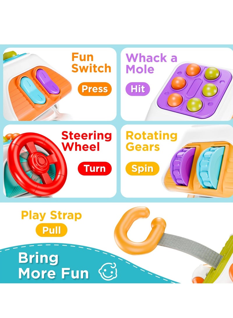 WALALLA Baby Busy Board Cube, Toys for Toddler 1-3, Infant Carseat Plane Travel Toy, Educational Learning Activities, Baby Birthday Gift - Image 4