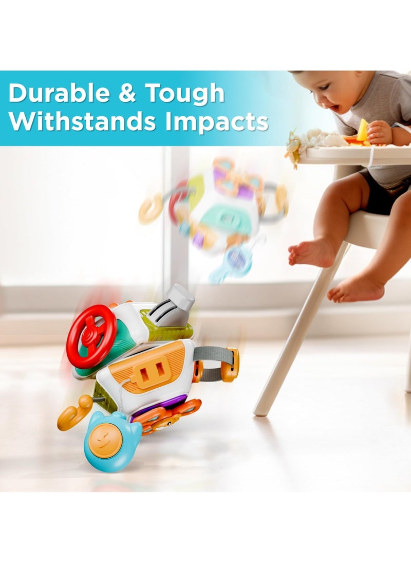 WALALLA Baby Busy Board Cube, Toys for Toddler 1-3, Infant Carseat Plane Travel Toy, Educational Learning Activities, Baby Birthday Gift - Image 5