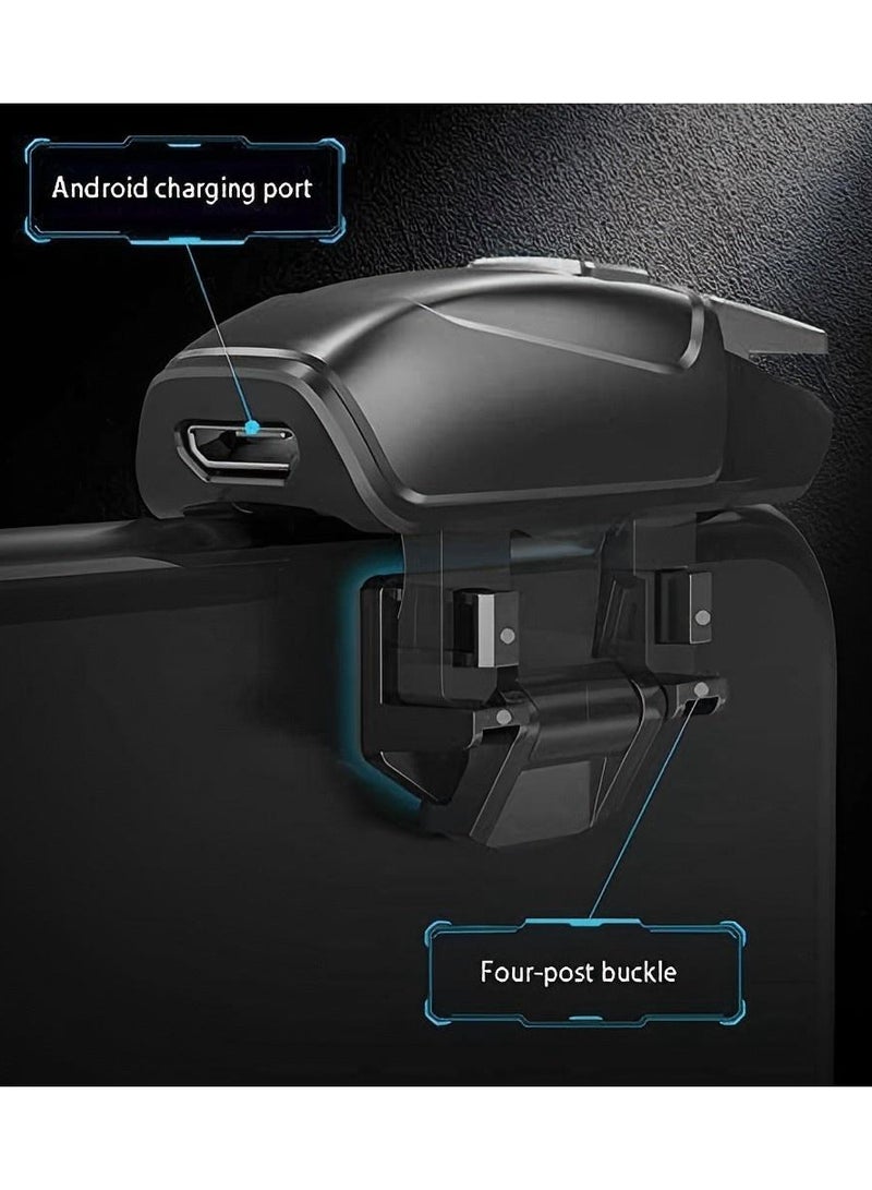 PUBG Mobile Triggers with cooling fan,PUBG Mobile Phone Game Controller with cooler for PUBG/Fortnite/Call of Duty, with Rgb Light, for Android and iOS Phone - Image 3