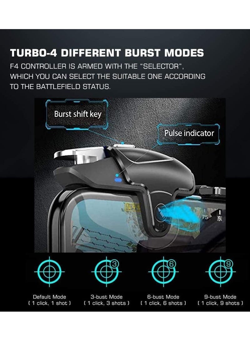 PUBG Mobile Triggers with cooling fan,PUBG Mobile Phone Game Controller with cooler for PUBG/Fortnite/Call of Duty, with Rgb Light, for Android and iOS Phone - Image 2