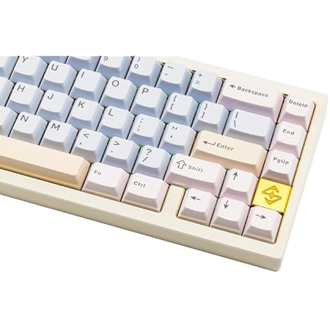 rayihni WOBKEY ZEN 65 MECHANICAL KEYBOARD, QUICK RELEASE CNC ALUMINUM HOUSING, HOT-SWAPPABLE, TRI-MODE (BT/2.4G/USB-C), RGB LIGHTING, QMK/VIA, SUITABLE FOR MAC & WINDOWS (ULTRA WHITE GOLD) - Image 2