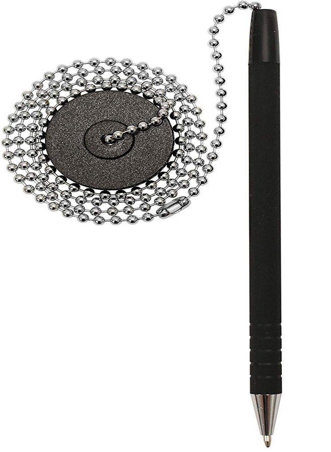 NOBO Pack of 5 Office secure Pen Holder Adhesive, With 23" Ball Pen Chain, - Image 5