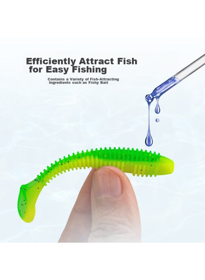 King Lure King Soft Bait, Spiral T-tail, Sea Fishing, Freshwater Mandarin Fish Bait, Lead Head Hook, Bottom Fishing Artificial Bait - Image 3