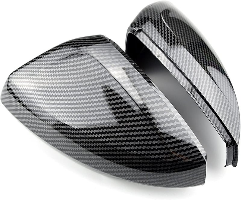 Vuzmode Carbon Fiber Side Mirror Covers for VW Polo Mk6 - Image 1