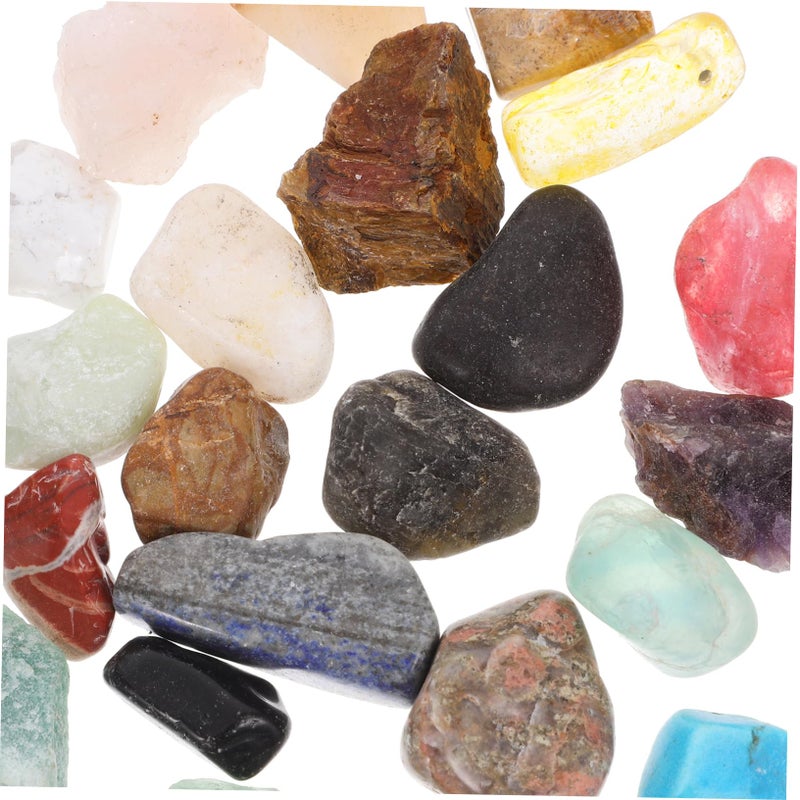 24 قطعة من الأحجار المصقولة غير المنتظمة لتزيين المنزل وديكور أصص الزهور والحرف اليدوية الداخلية النابضة بالحياة - Image 4