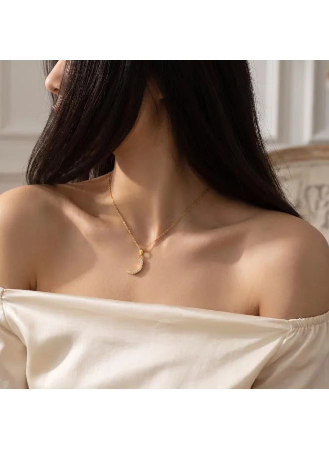 روفو Arabic Letter 'Raa' Necklace 18k Gold Plated