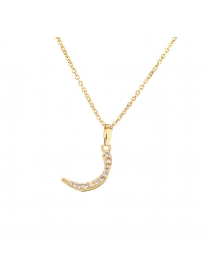 روفو Arabic Letter 'Raa' Necklace 18k Gold Plated