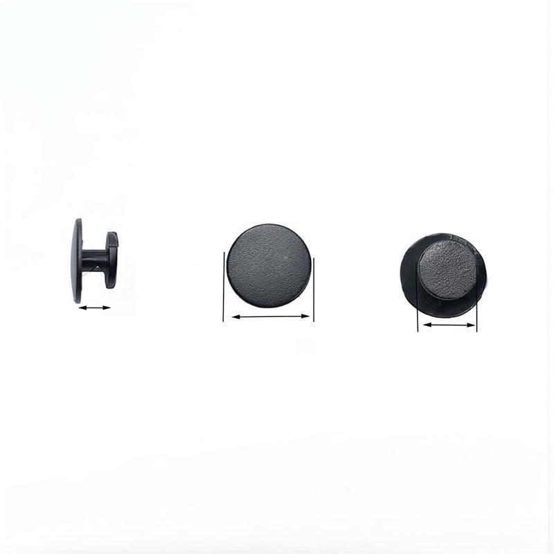 Portable Mini Shoe Charm Rivet Black 10mm Face 8mm Shank 3.6mm Height Emergency Spare Parts - Image 2