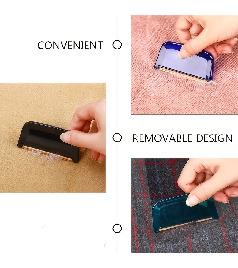 Assorted Colors Fabric Lint Remover Manual Sweater Comb Portable For Clothes Pilling And Pet Hair Home Travel - Image 3