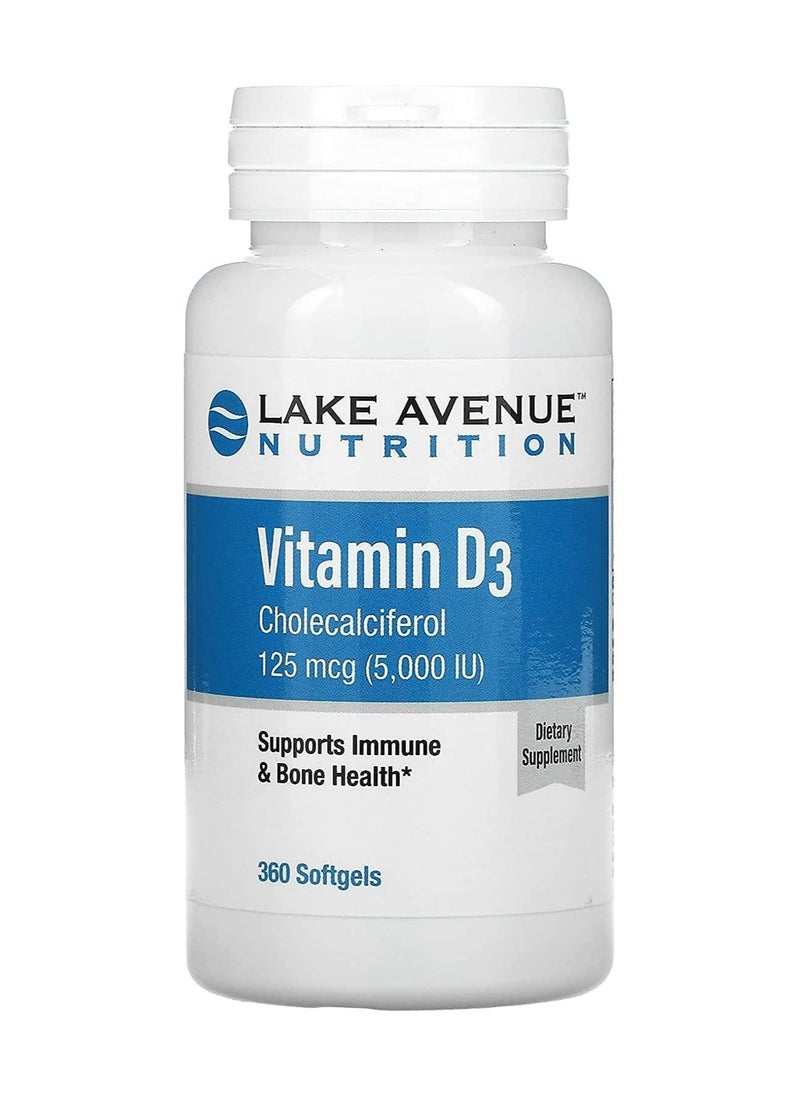 Lake Avenue Nutrition Lake Avenue Nutrition Vitamin D3 Supports Immune Bone Health 