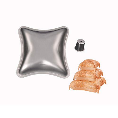 studyset 3 Pcs Cakes Pan Cake Baking Mold,Pillow Cake Pan Set DIY Pillow Shape Aluminum Cake Molds Set - Image 5