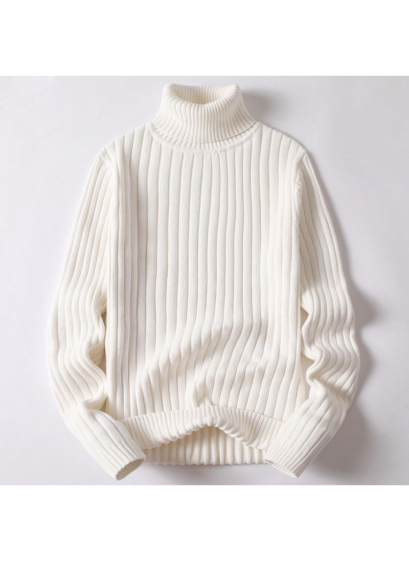 Generic - Mens Turtleneck Sweater Autumn Casual Knit Coat 3310 Brown - Image 1