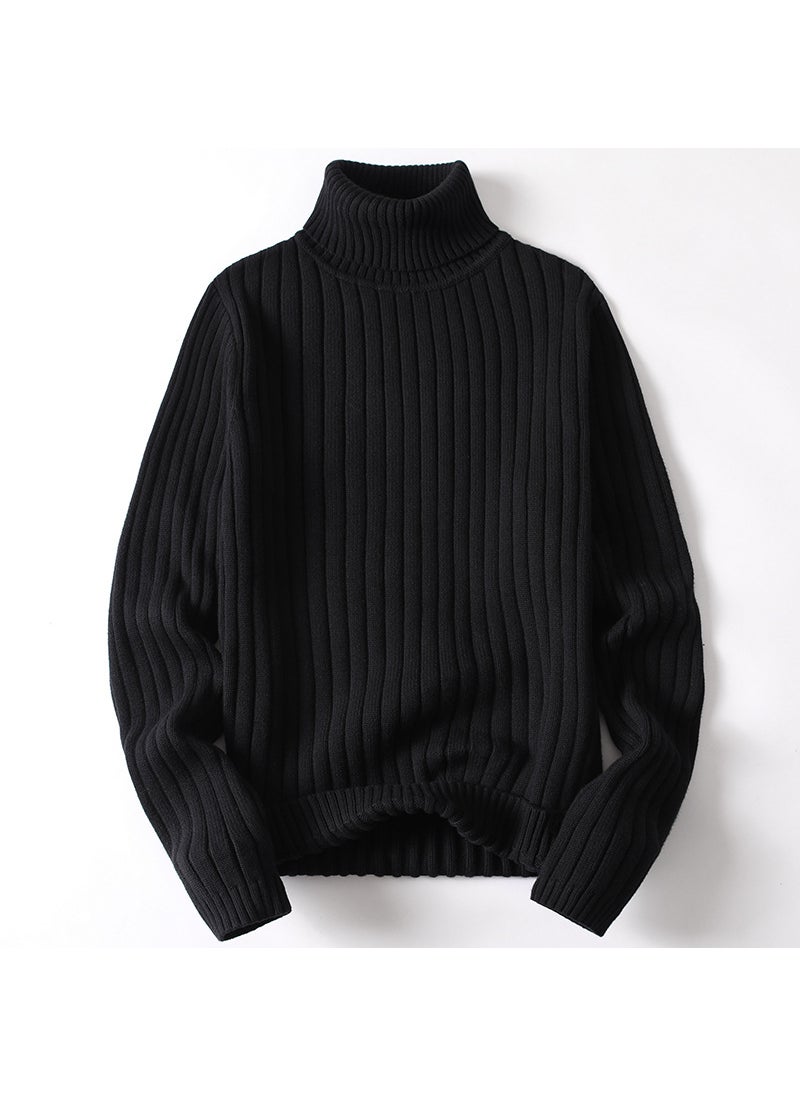 Generic - Mens Turtleneck Sweater Autumn Casual Knit Coat 3310 Brown - Image 1