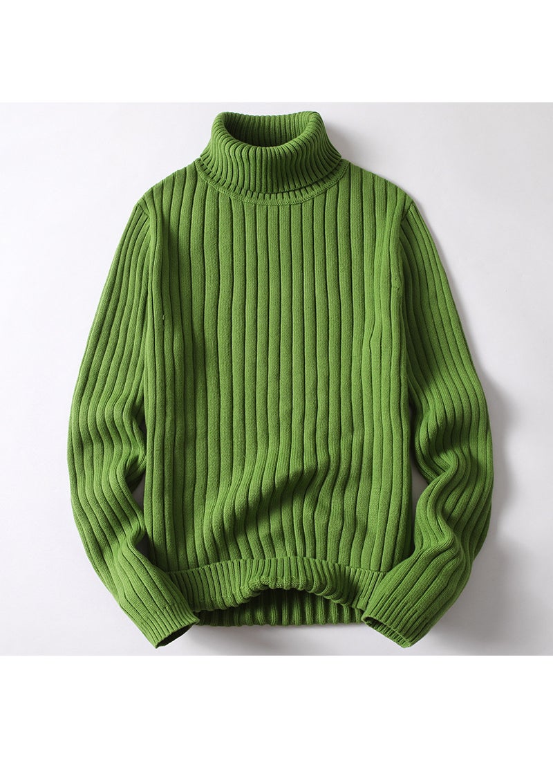 Generic - Mens Turtleneck Sweater Autumn Casual Knit Coat 3310 Brown - Image 1