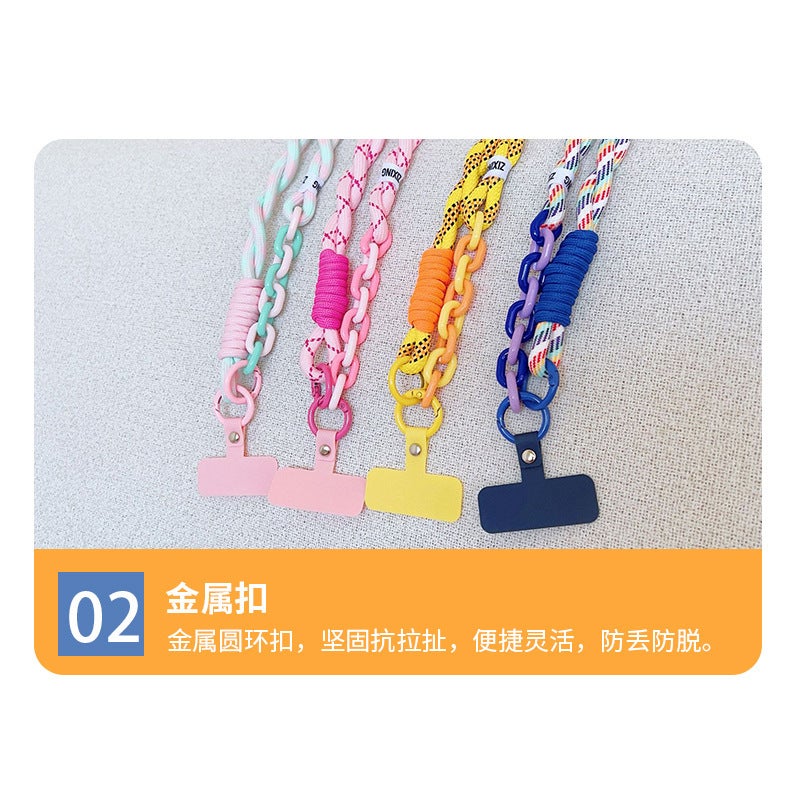 Mobile Phone Lanyard Long Rope Twisted Cross-Body Carryable Long Rope Men and Women Outdoor Mountaineering Strap Strong Card Anti-Lost Hanging Chain - Image 4