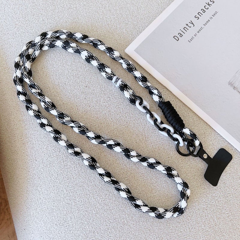 Mobile Phone Lanyard Long Rope Twisted Cross-Body Carryable Long Rope Men and Women Outdoor Mountaineering Strap Strong Card Anti-Lost Hanging Chain - Image 1