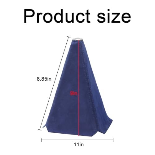 BESULEN Car Shift Boot Cover Suede Leather Shift Knob Boot Dust Cover ManualAuto Shifter Boot Sleeve Replacement Handbrake Gaiter Boot Dust Cover Car Interior Accessories - Image 3