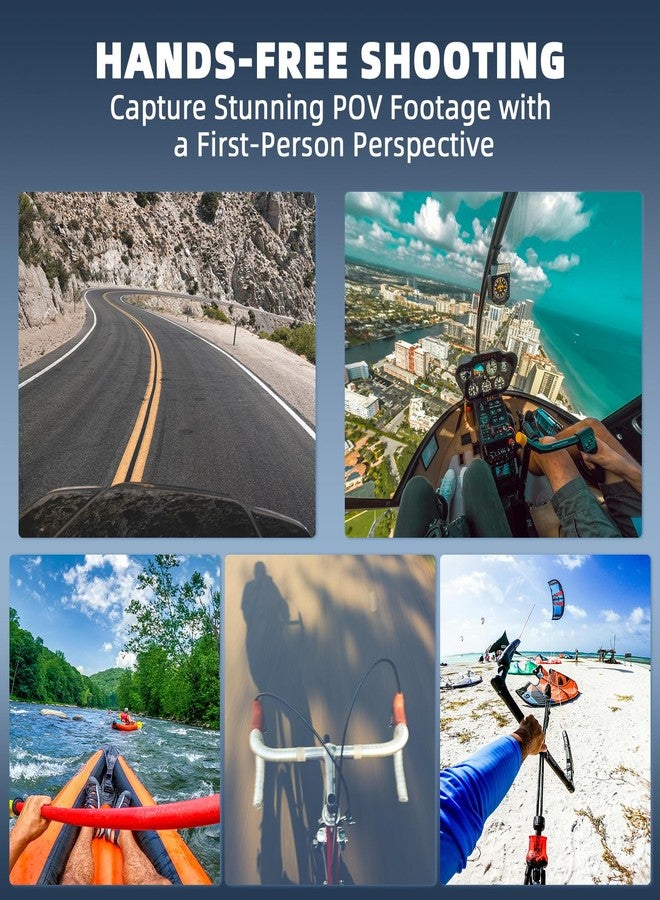 BRDRC Pocket 3 Chest Mount,Hand Free Vlog Video Body Chest Harness Strap for DJI Action 5/4/3,POV Shooting Body Strap Holder Clip Kit for GoPro, for Insta360 X3 X4, Phone Accessories - Image 2