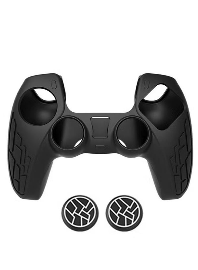 IINE Sony 5 Technological Texture Design PS5 Controller Skin Anti-Slip Silicone Skin Protective Cover Case for Playstation 5 DualSense Wireless Controller with Thumb Grip Caps Acessories - Image 1