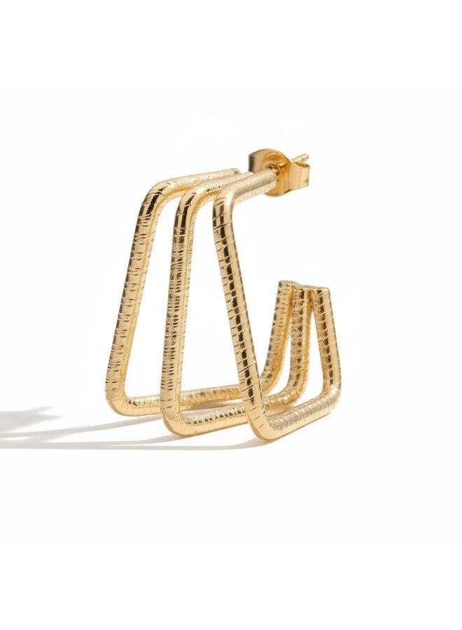 Bariq The Prism Triple Hoops - Tarnish Free - Image 2