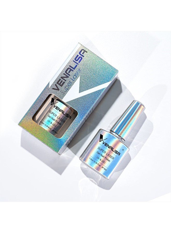 V VENALISA VENALISA Holographic Gel Nail Polish,Rainbow Glitter Effect Sparkling Colors Glossy Soak off Nail Gel Collection Lamp Required for Nail Art Design - Image 5
