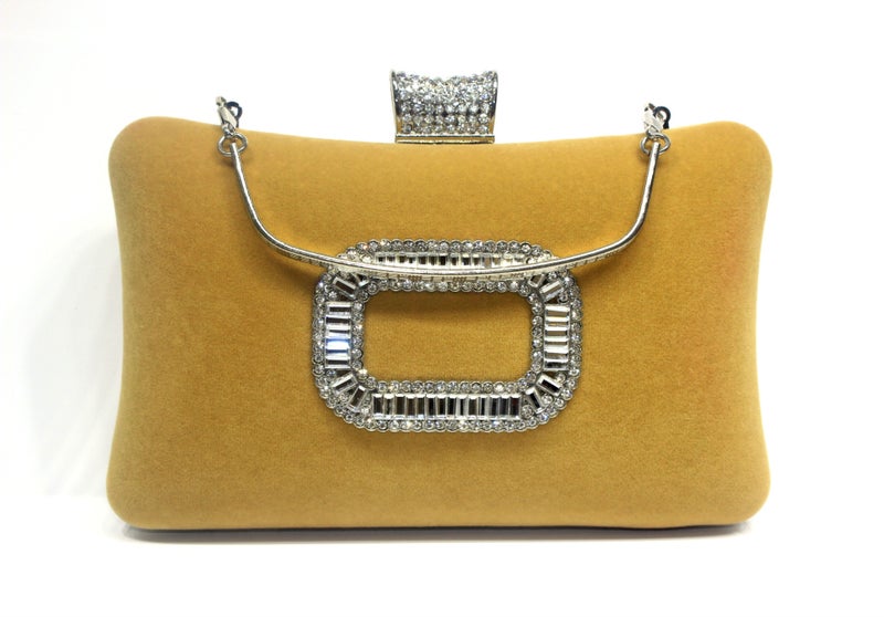 Rv Clasp Diamond Evening Bag Velvet Evening Dress Banquet Bag Party Diamond Evening Bag Ladies Clutch Bag - Image 1
