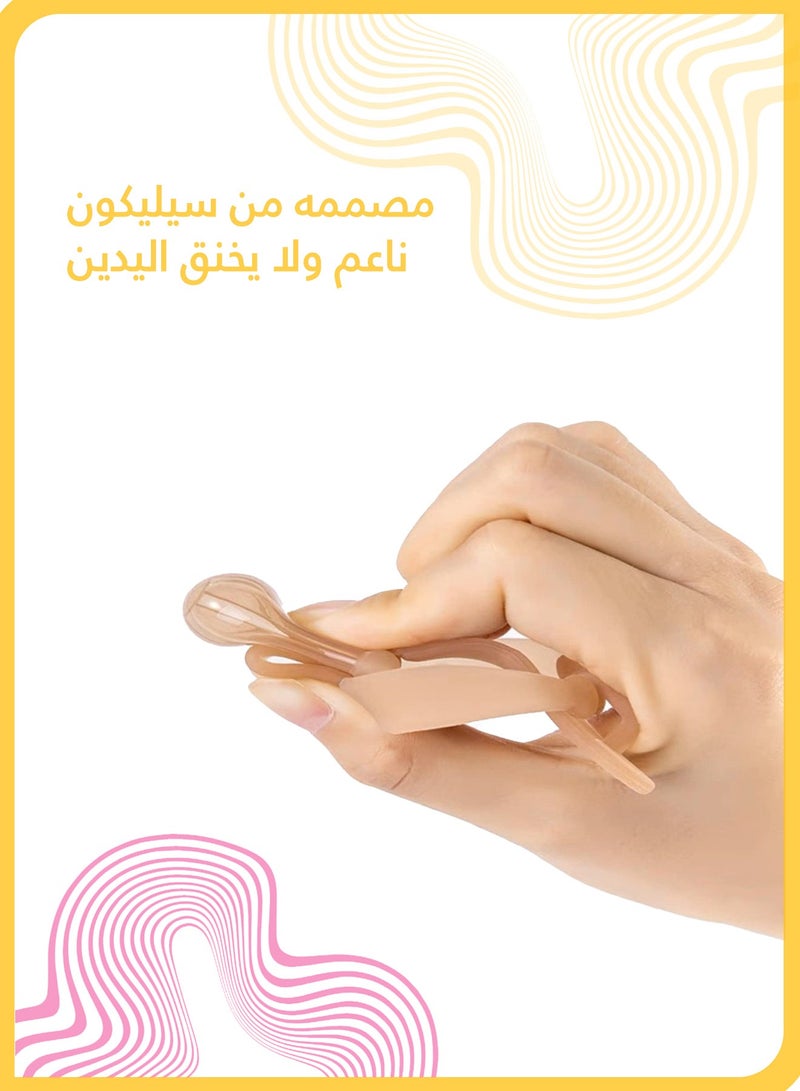 واقي لمنع مص الإبهام للأطفال، مصنوع من السيليكون الآمن، سوار قابل للتعديل، يساعد في التخلص من العادة خلال 4 أسابيع، يناسب كلا اليدين - Image 3