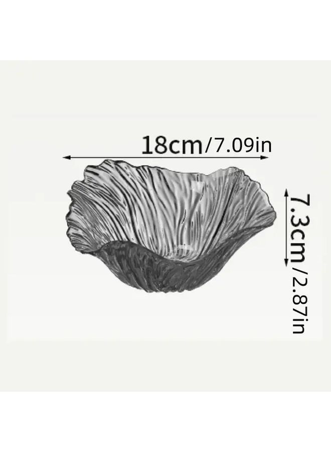 Grey Nordic Flower Fruit Salad Bowl Creative Serving Plate For Kitchen Restaurant Party - Image 3