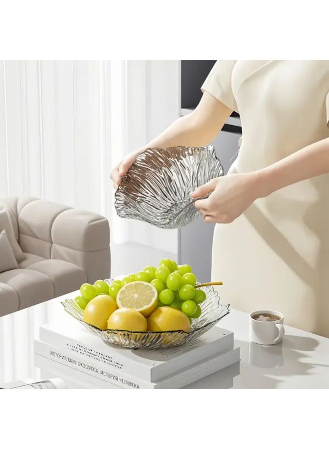 Grey Nordic Flower Fruit Salad Bowl Creative Serving Plate For Kitchen Restaurant Party - Image 4