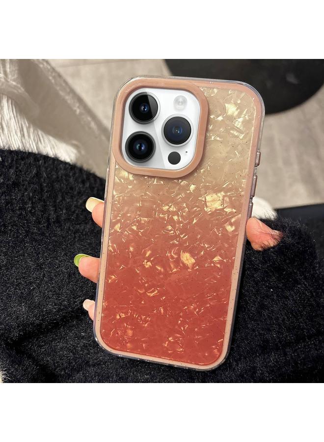 Zaboon Case For iPhone 12 Pro PC Lens Ring Gradient Shell Texture 3 in 1 Phone Case - Image 1