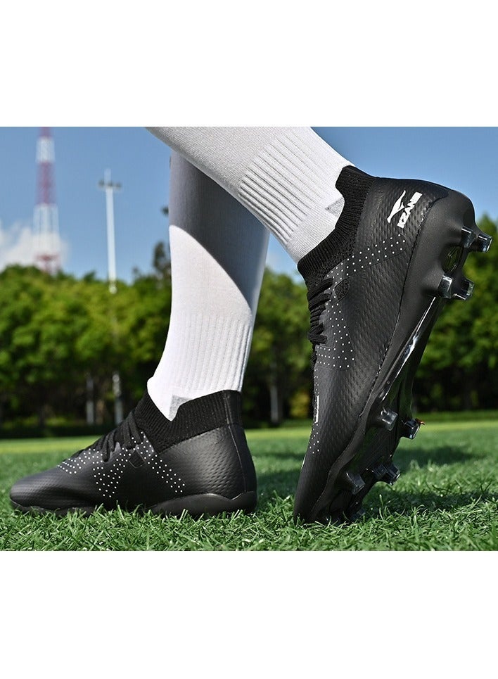 SKT Shiketro Adult Non-Slip Professional Training Football Shoes, Fold-Resistant And Non-Deformable, High-Top Protective Breathable Long-Spike Shoes, Suitable For Men And Women On Artificial Grass - Image 4