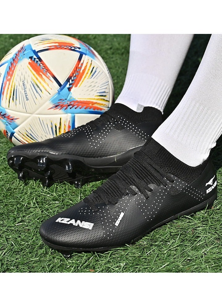 SKT Shiketro Adult Non-Slip Professional Training Football Shoes, Fold-Resistant And Non-Deformable, High-Top Protective Breathable Long-Spike Shoes, Suitable For Men And Women On Artificial Grass - Image 5