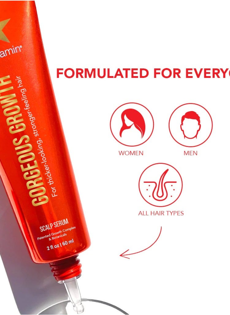 Scalp Serum Natural Hair Treatment Visibly Increases Thicker Looking Hair And Promotes Scalp Health