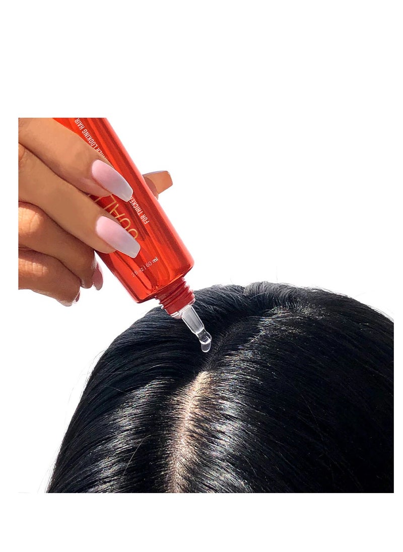 Scalp Serum Natural Hair Treatment Visibly Increases Thicker Looking Hair And Promotes Scalp Health