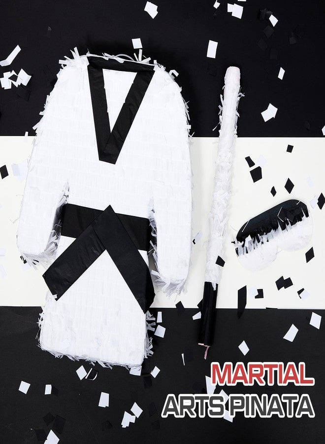 مايتيز بينياتا فنون الدفاع عن النفس من مايتيز، بينياتا نينجا مع عصا وعصابة للعينين، 15.75 × 11.8 × 3.5 بوصة، زينة عيد ميلاد كاراتيه، لوازم حفلات تايكوندو للمحاربين، لعبة للكبار - Image 4