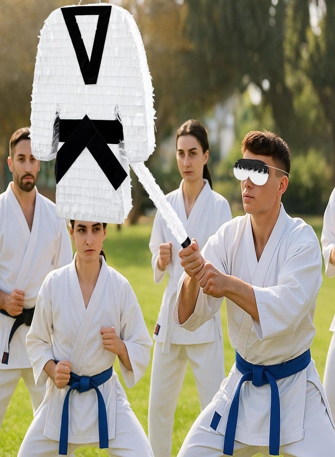 مايتيز بينياتا فنون الدفاع عن النفس من مايتيز، بينياتا نينجا مع عصا وعصابة للعينين، 15.75 × 11.8 × 3.5 بوصة، زينة عيد ميلاد كاراتيه، لوازم حفلات تايكوندو للمحاربين، لعبة للكبار - Image 5