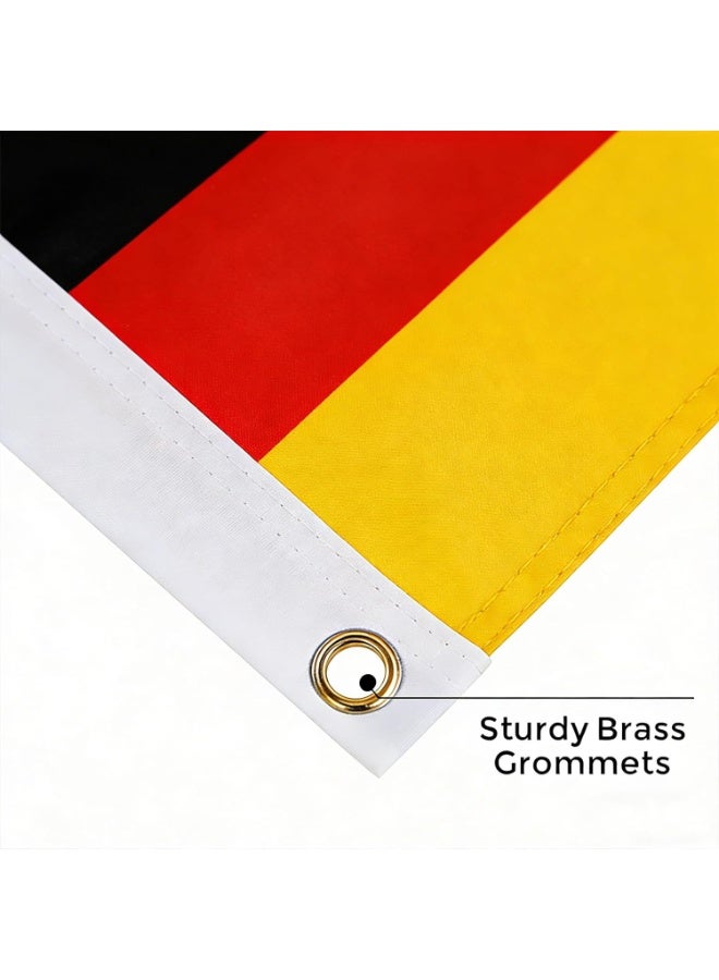 Germany Flag 3—5 Ft (150—90CM) Polyester Banner with Grommets for Outdoor & FIFA World Cup 2026 Decor - Image 5