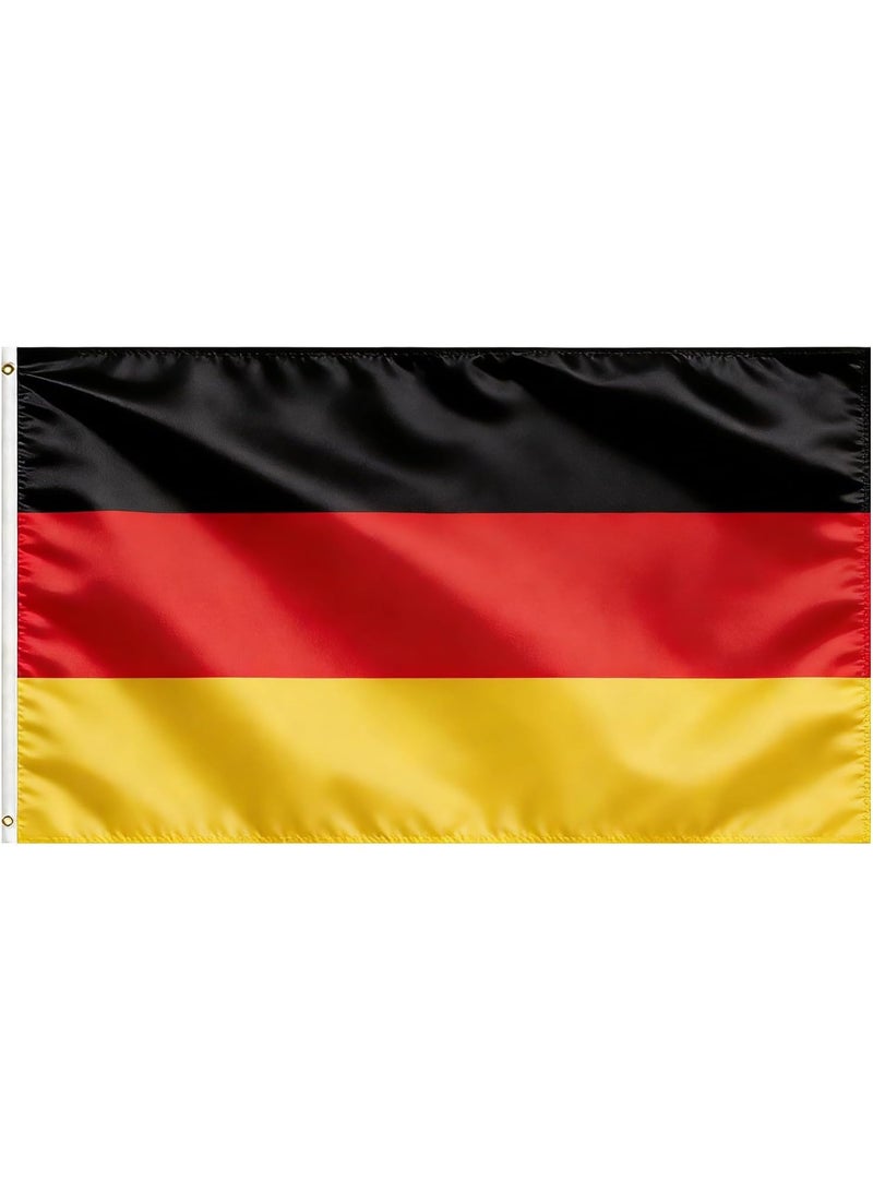 Germany Flag 3—5 Ft (150—90CM) Polyester Banner with Grommets for Outdoor & FIFA World Cup 2026 Decor - Image 1