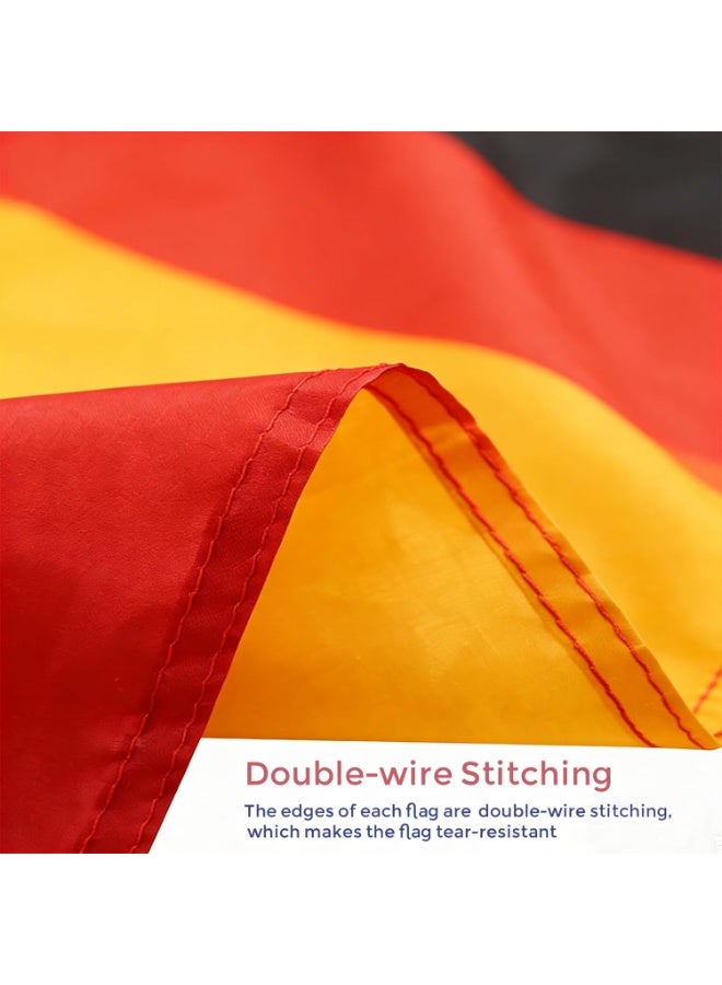 Germany Flag 3—5 Ft (150—90CM) Polyester Banner with Grommets for Outdoor & FIFA World Cup 2026 Decor - Image 3