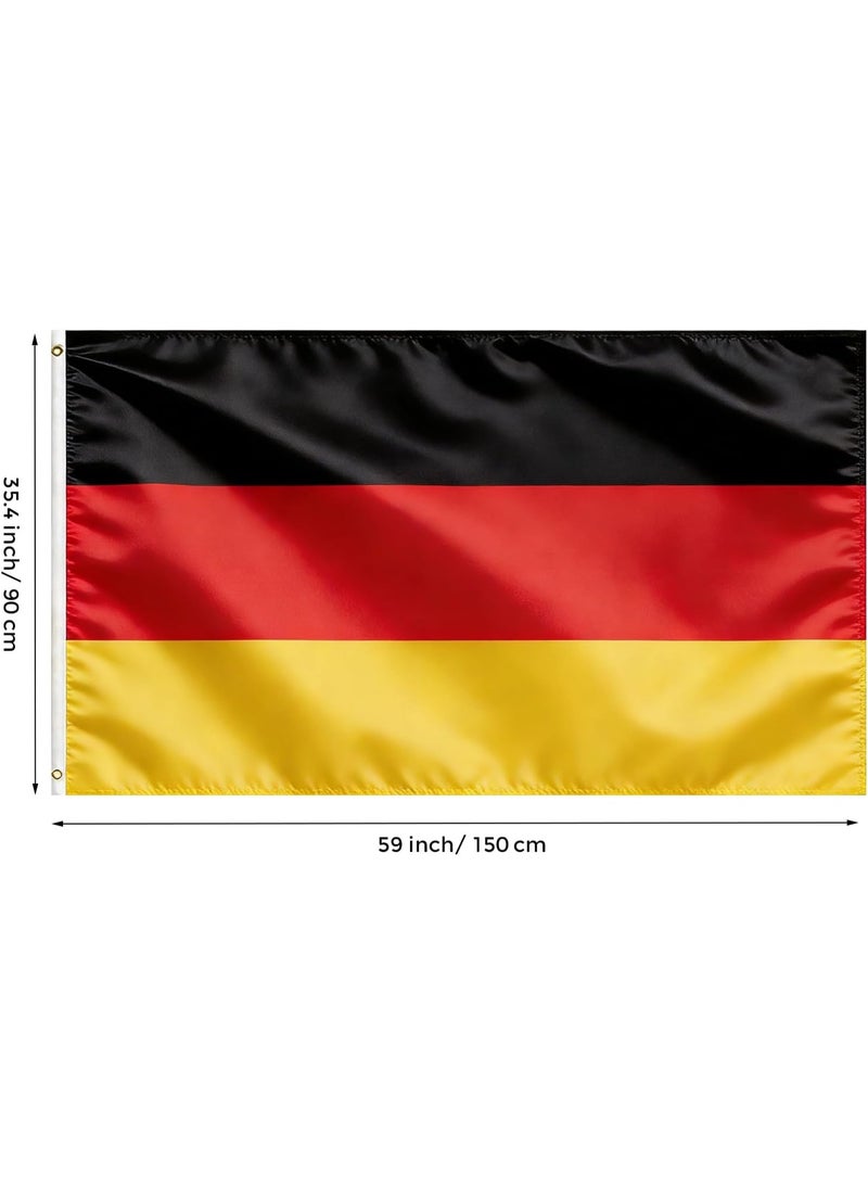 Germany Flag 3—5 Ft (150—90CM) Polyester Banner with Grommets for Outdoor & FIFA World Cup 2026 Decor - Image 4
