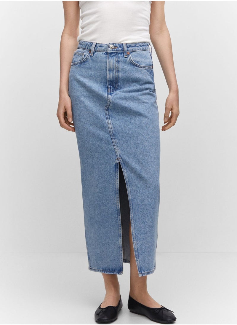 MANGO - High Waist Skirt - Image 1