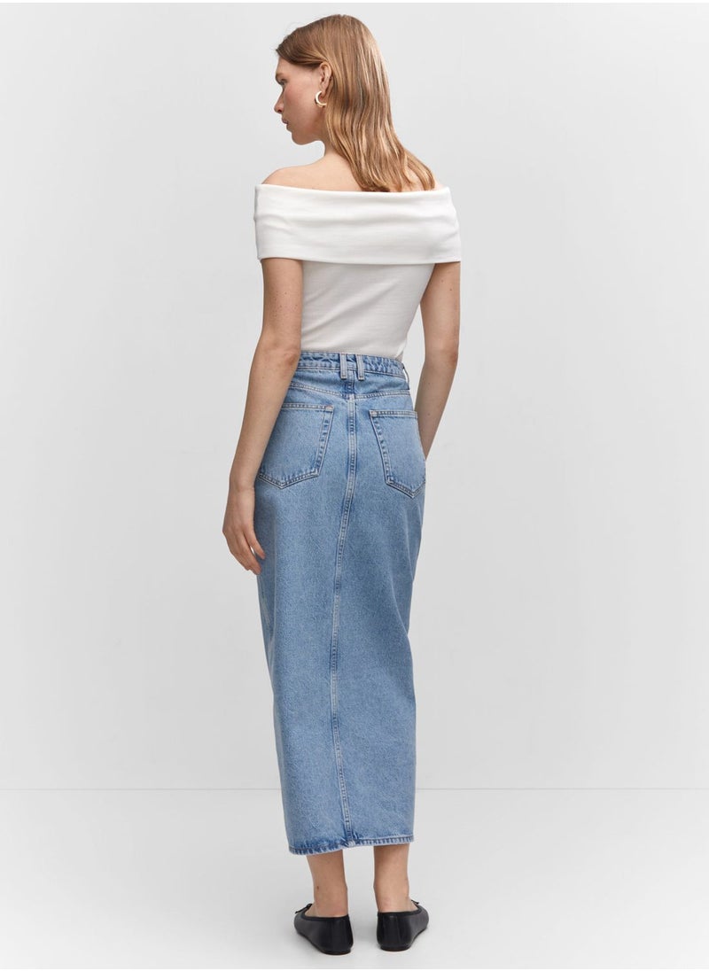 MANGO - High Waist Skirt - Image 1