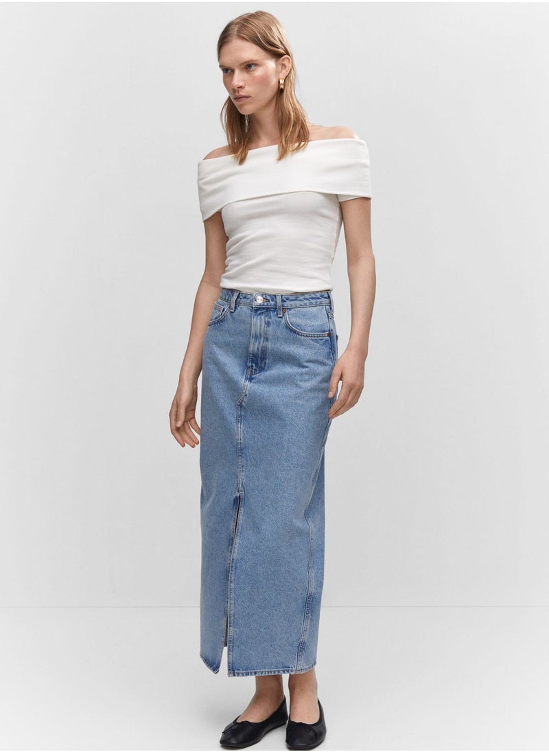 MANGO - High Waist Skirt - Image 1