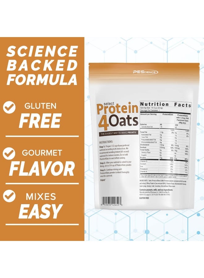 PEScience Select Protein 4 Oats, Peanut Butter & Honey, 269g - Image 3