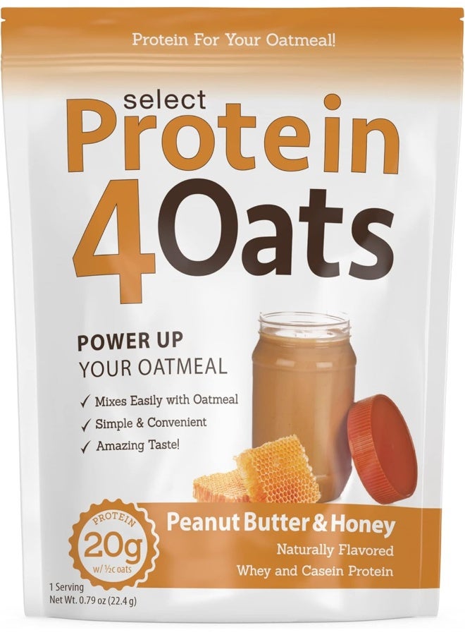 PEScience Select Protein 4 Oats, Peanut Butter & Honey, 269g - Image 1