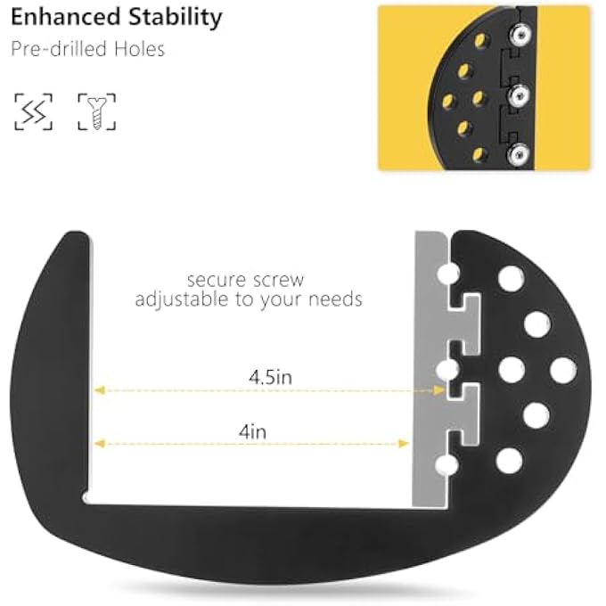 rayihni Heavy Duty RV Bumper Brackets, RV Bumper Storage Supports Rack fits 4inch to 4.5inch Square Bumpers - Image 2