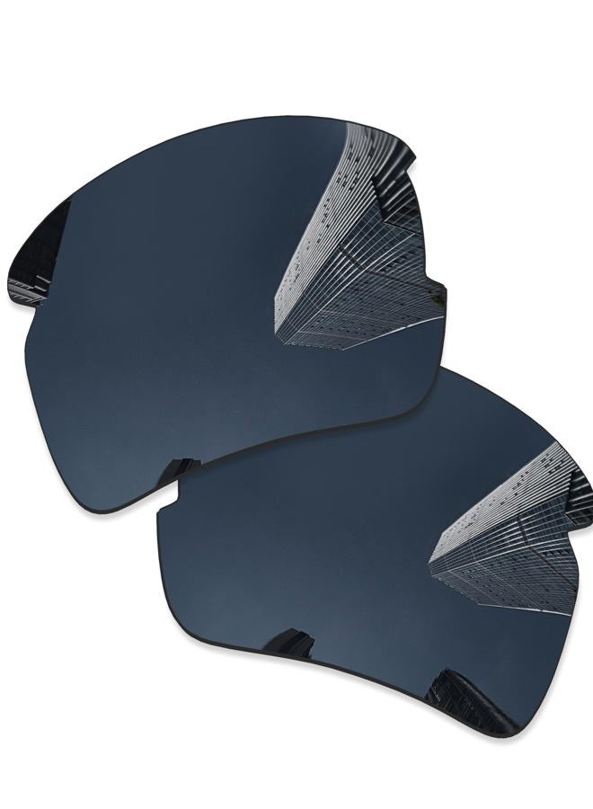 Combine8 2 Pairs Ploarized Replacement Lenses for Oakley Flak 2.0 XL OO9188 Sunglasses - Black + Fire Red - Image 2