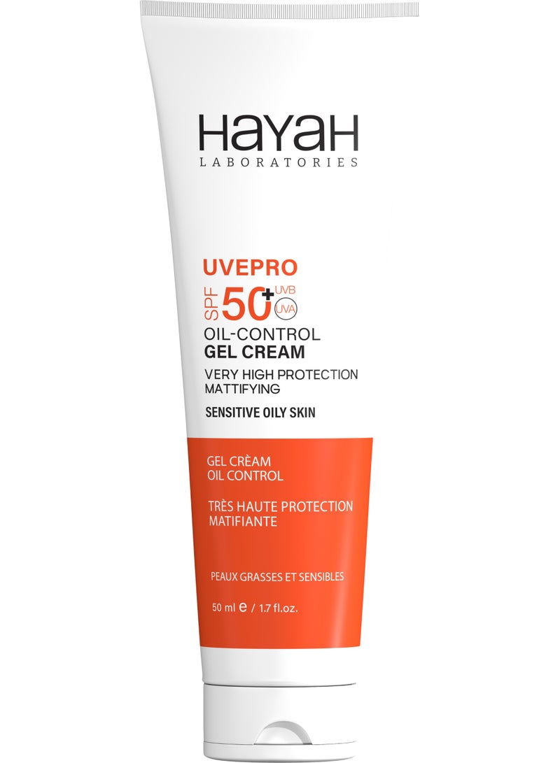 Hayah Laboratories Uvepro Oil-Control Gel Cream SPF50+ 50 ml