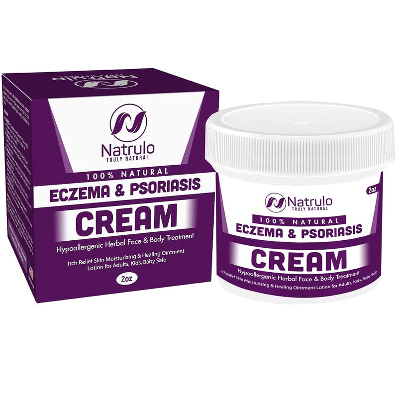 Natrulo Natural Skin Cream 2oz  Itch Skin Ointment Lotion for Adults Kids Baby  Safe Gentle on Sensitive Skin Moisturizing Herbal Face  Body Flare Up Cream - Image 1