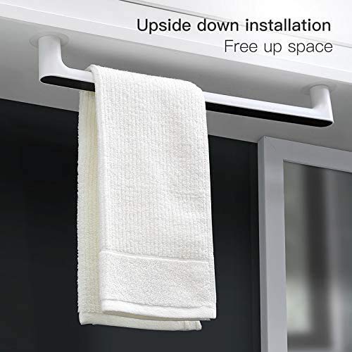 YARAX YARAX Plastic Self Adhesive Wall Mount Paper Towel Holder for Kitchen Bathroom Toilet, Under Cabinet, Garage, Laundry, Pantry- No Drilling (46 Cm.)  - Image 4